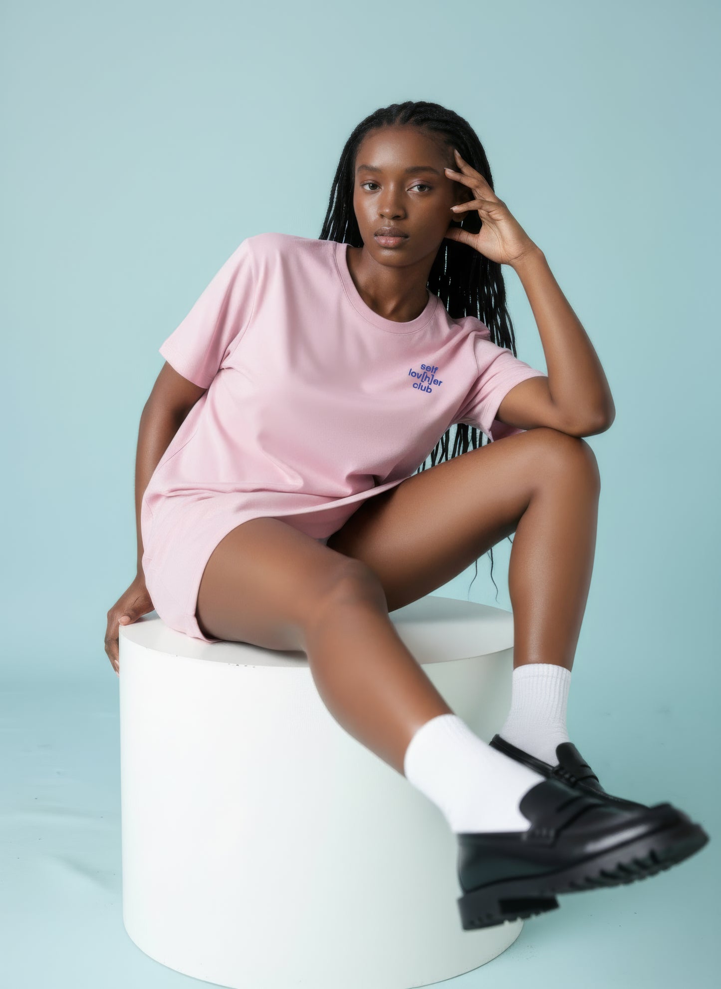 Self Lov[h]er Club – T-Shirt Powder Pink