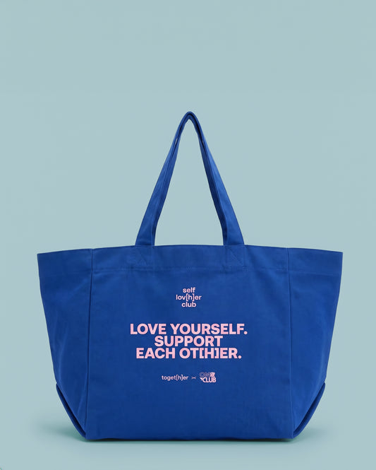 Self Lov[h]er Club – Shopping Bag Blue