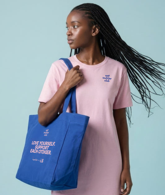 Self Lov[h]er Club – Shopping Bag Blue