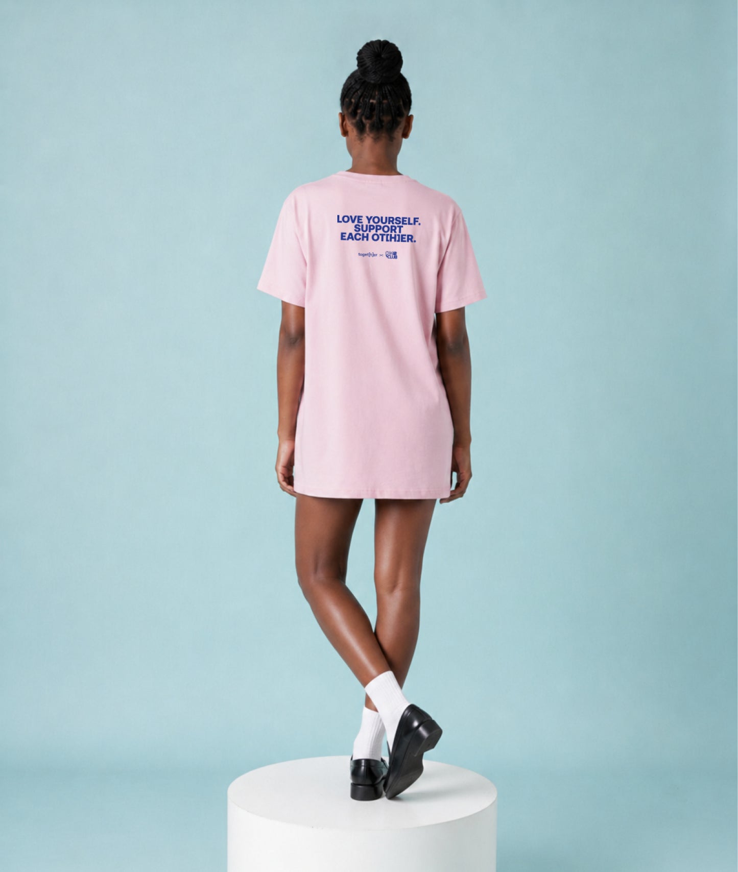 Self Lov[h]er Club – T-Shirt Powder Pink