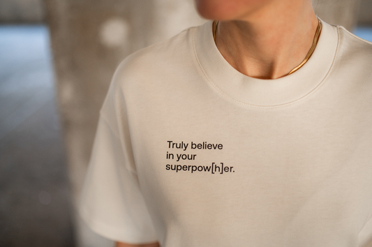 Superpow[h]er – T-Shirt white