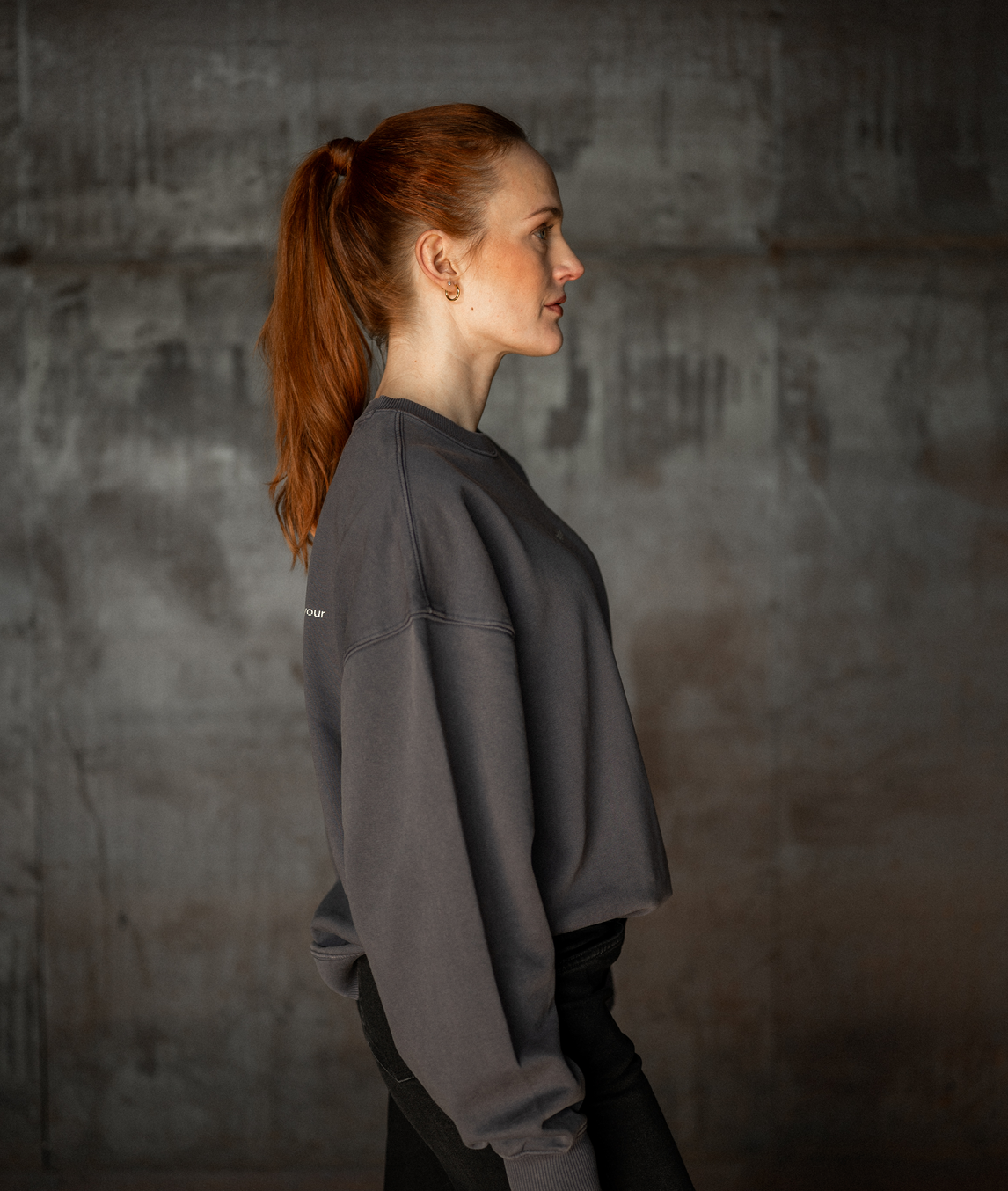 Superpow[h]er – Sweater anthracite